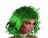 Green silky curls