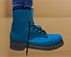Teal Combat Boots / Work Boots 2 (M)