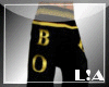 L!A nudl pants b/gold