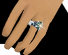 Emerald Saphire Wed Ring