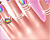 🌈Pride white nails v2