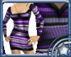 Sweater Minidress-Purple