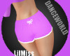 LilMiss L Purple Gym Shr