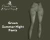 Green Summer Night Pants