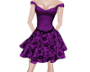 Print Dress Purple
