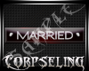 Married Tag - Red