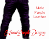 Men's Purple Leather