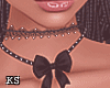 Black Bow Necklaces