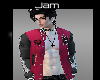 jt^ red varisty jacket
