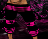sexy pink&black pants
