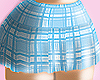 blue plaid skirt