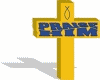 Praise him yellow cross