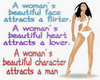 a woman attracts stkr