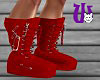 Rockstar Pin Boots red