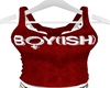 STEM Boyish Red Tank