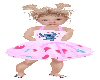 *F Pink Stitch Kid Dress