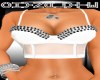 CL$ WHITE SPIKED BRA TOP