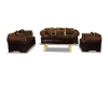 brown couch with post