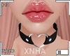 ♡ Choker Heart Black