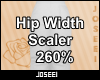 Hip Width Scaler 260%