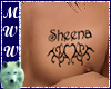 Sheena Chest Tattoo