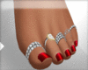 Red Nails e Rings
