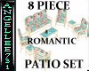 8 PC PATIO  SET ROMANTIC