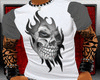 Flame Skull Shirt Men