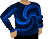 Blue Swirl Sweater