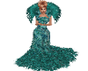 Feather Glamour gown