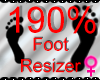 *M* Foot Resizer 190%
