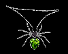 Emerald Spider Necklace