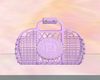 Lilac Basket Bag