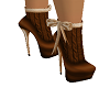 Knit Brown Ankle Boots