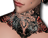 [M] Rose Neck Tattoo