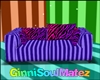 Purple Zebra Cuddle Sofa
