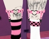 P! Chess Socks Pink