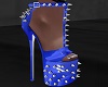 BLUE SPIKED SHOES