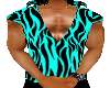 Muscle Shirt Teal Tiger