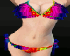 rainbow rave bikini