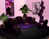 Purple Beaded Sofa