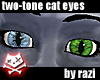 Blue & Green Cat Eyes