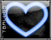 lite blue heart sticker