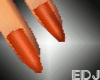 EDJ Orange Nails
