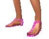 Sandals Pink Stripe Flat