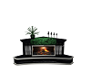 Blk Marble Fire Place