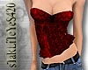 Red Lace Corset Top