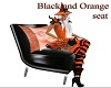 Black and Orange Seat