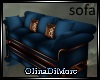 (OD) Blue castle sofa