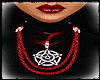 WICCA RED/BLK CHAIN SET
